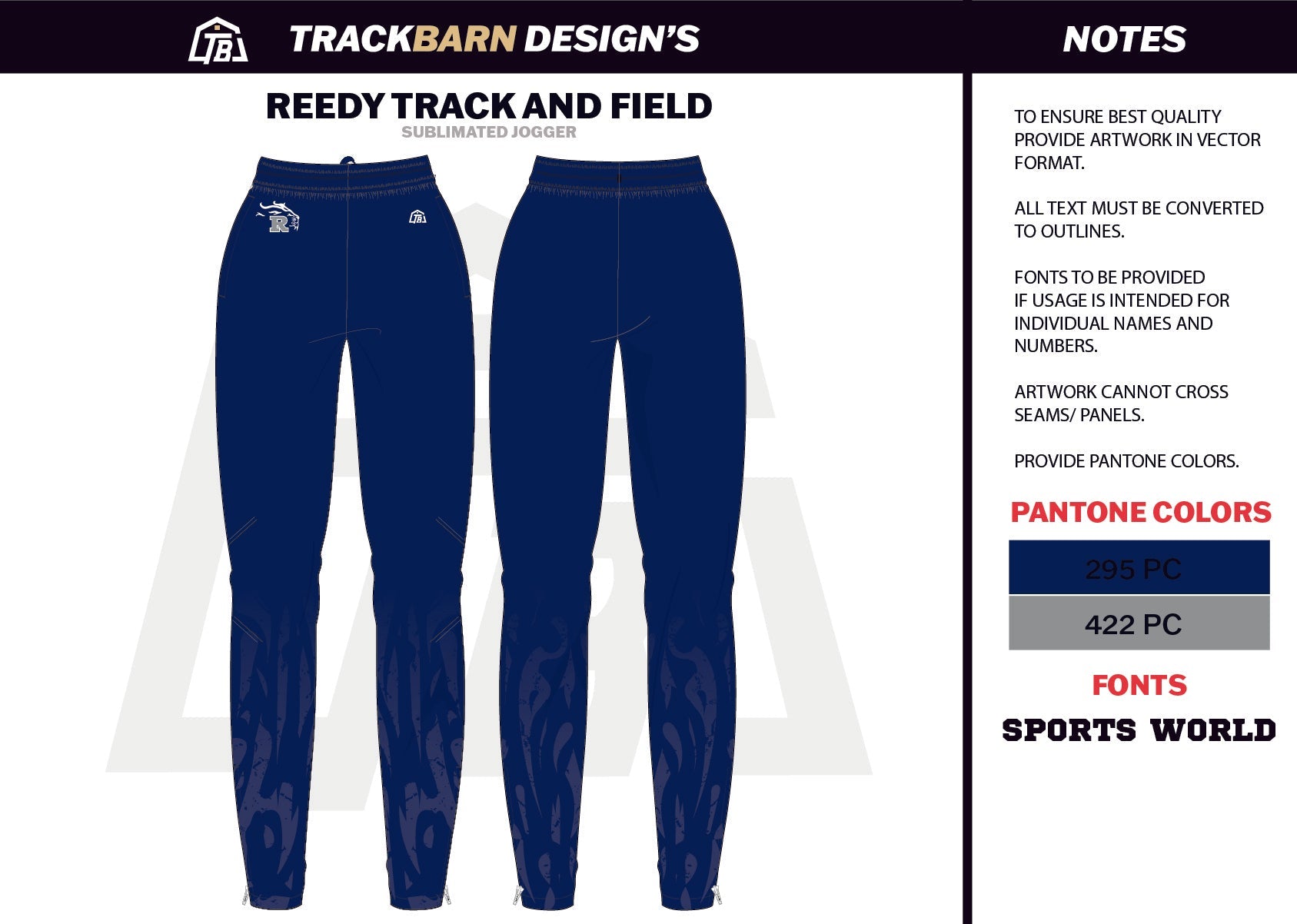 Reedy - Lions - Adults Jogger - TrackBarn