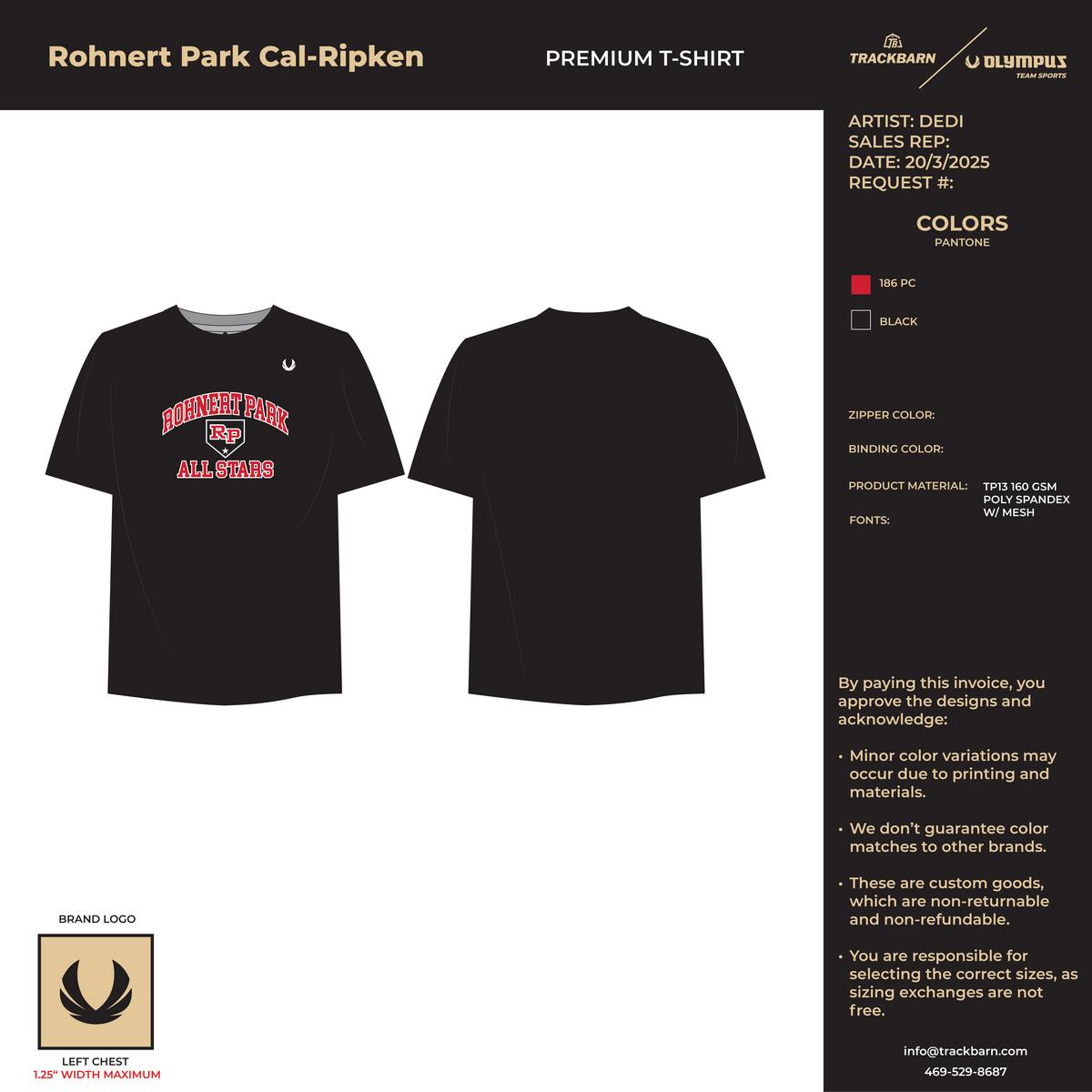 Rohnert Park Cal - Ripken Team Store - T-Shirt - TrackBarn