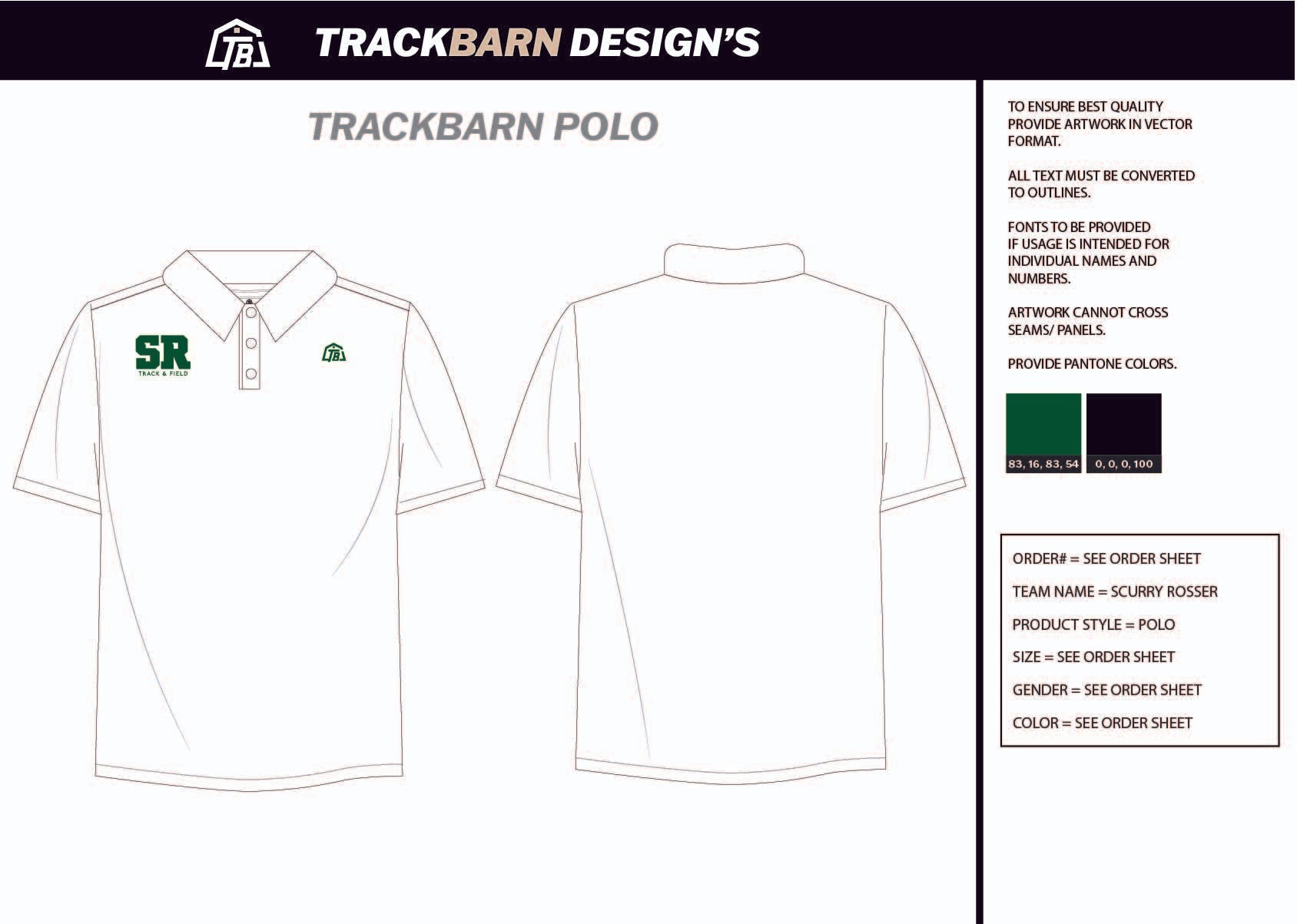 Scurry - Rosser - Mens Polo - TrackBarn