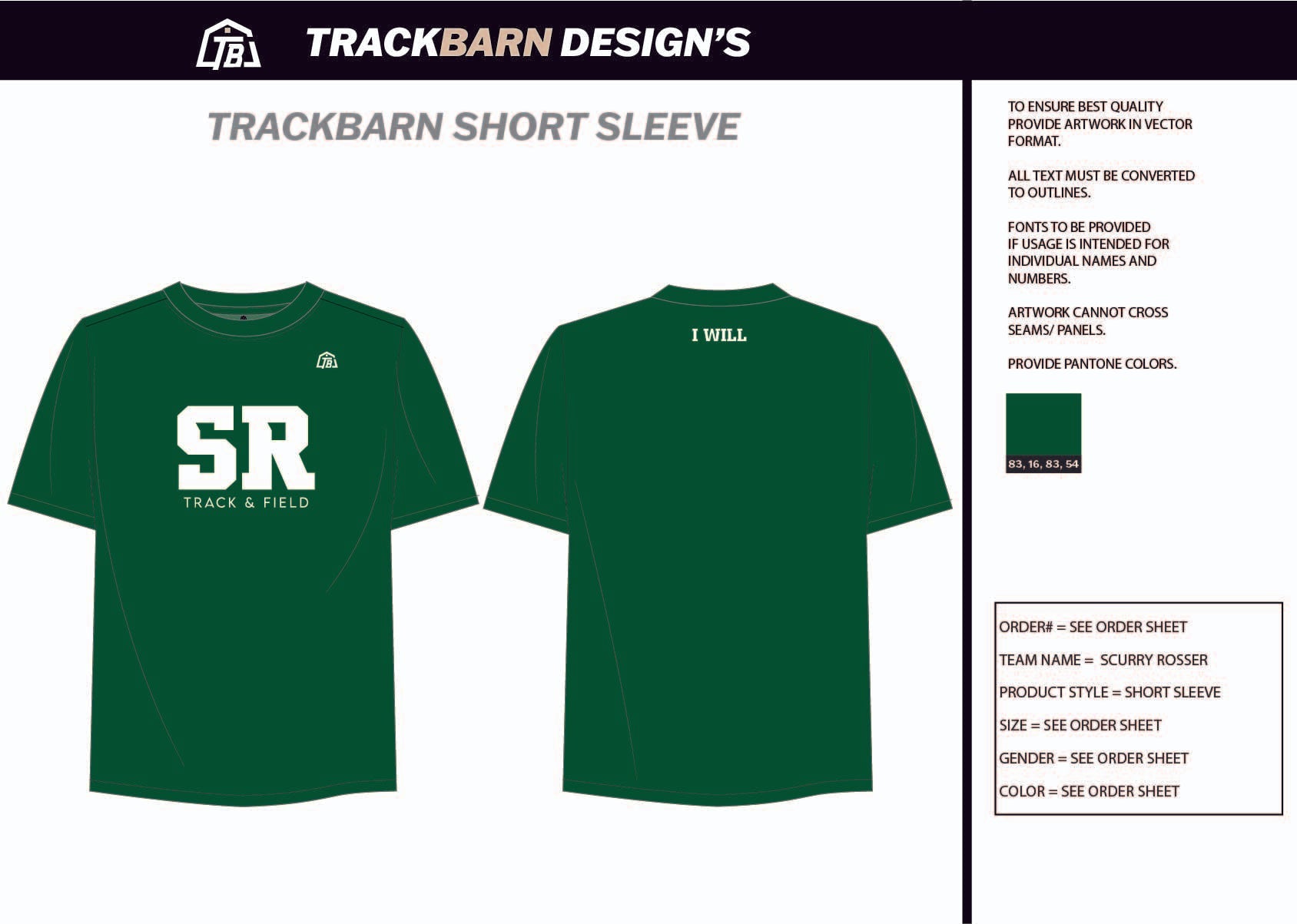 Scurry - Rosser - Mens Stretch Light Training Tee - TrackBarn