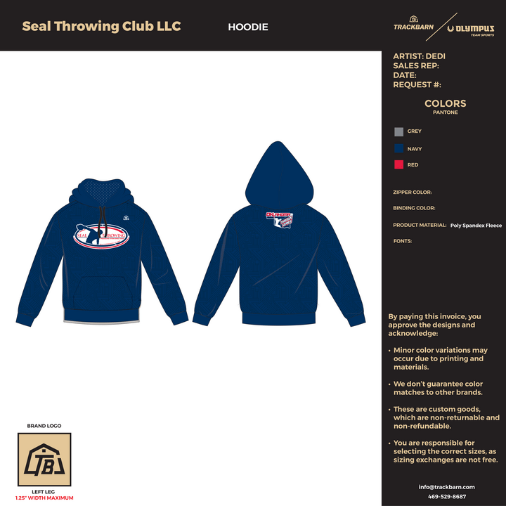 Seal Throwing Club LLC - Youth Hoodie (2709) - TrackBarn