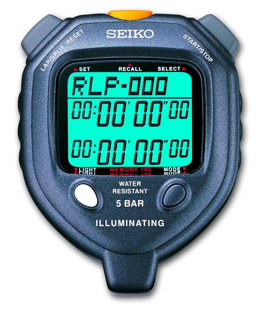 SEIKO S058 - LED Light Display 100 Memory Stopwatch - TrackBarn