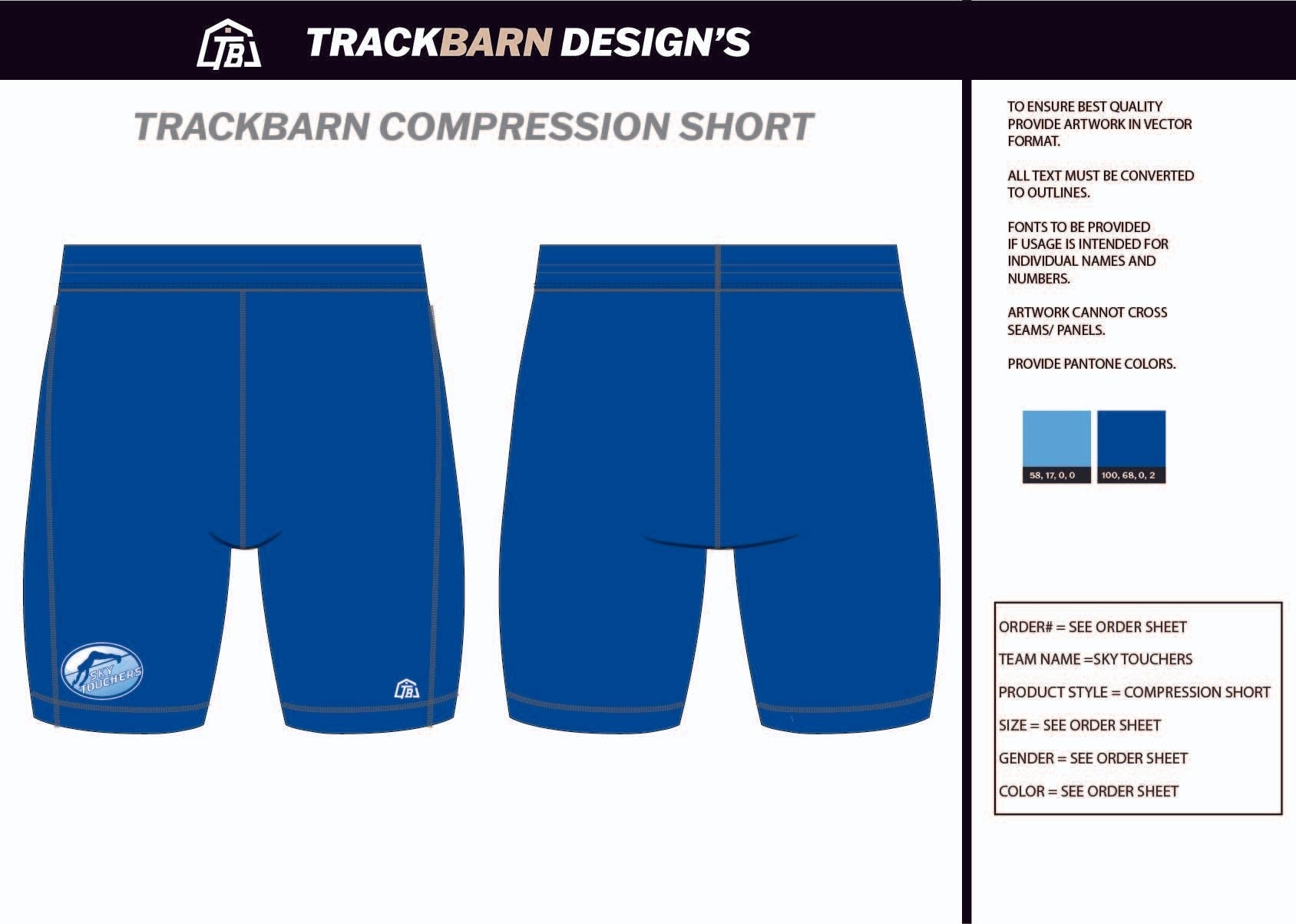 Sky - Touchers - Mens Short Running Tight - TrackBarn