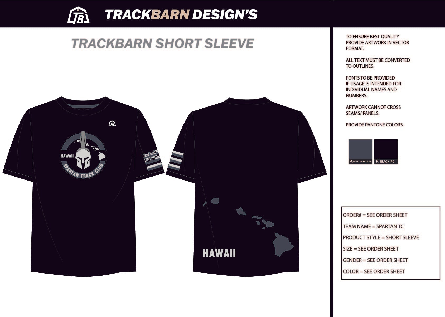 Spartan - TC - Mens Stretch Light Training Tee - TrackBarn