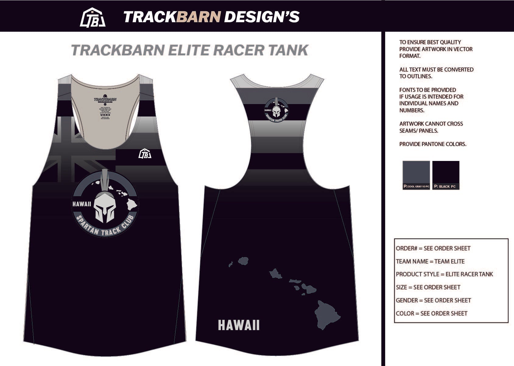 Spartan - TC - Mens Track Singlet - TrackBarn