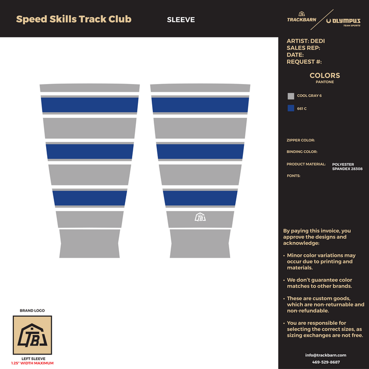 Speed Skills Track Club - Adult Sleeve (2876) - TrackBarn