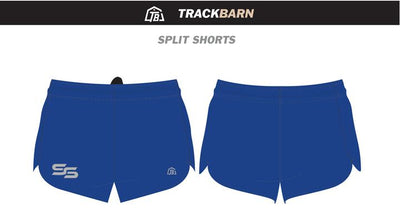 Speed Skills Track Club - Men Split Shorts - Blue - TrackBarn