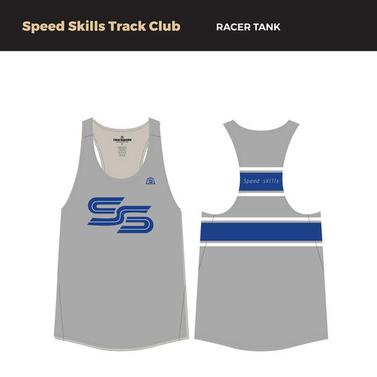 Speed Skills Track Club - Mens Track Singlet (2868) - TrackBarn