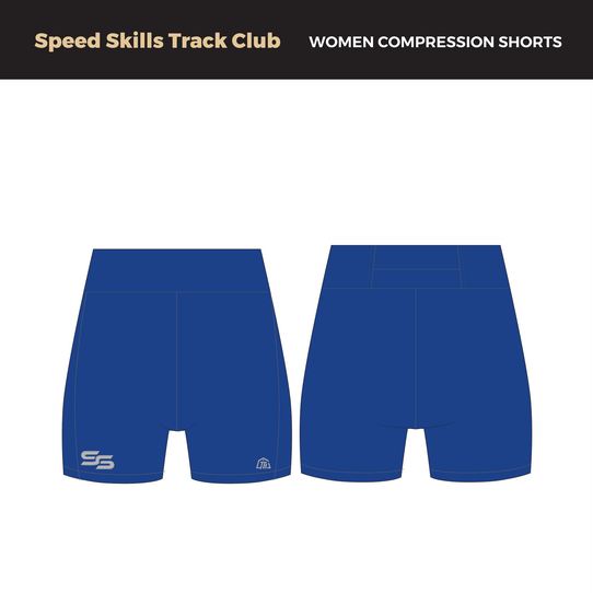 Speed Skills Track Club - Women Compression Shorts (2884) - TrackBarn
