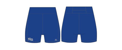 Speed Skills Track Club - Women Compression Shorts - Blue - TrackBarn