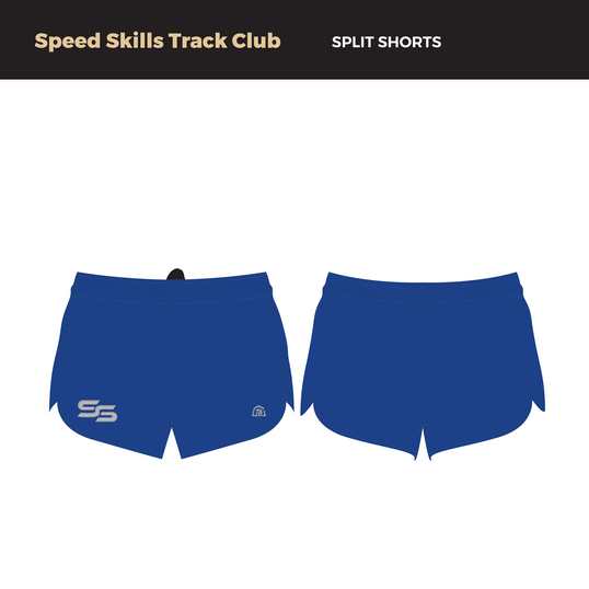 Speed Skills Track Club - Women Split Shorts (2885) - TrackBarn
