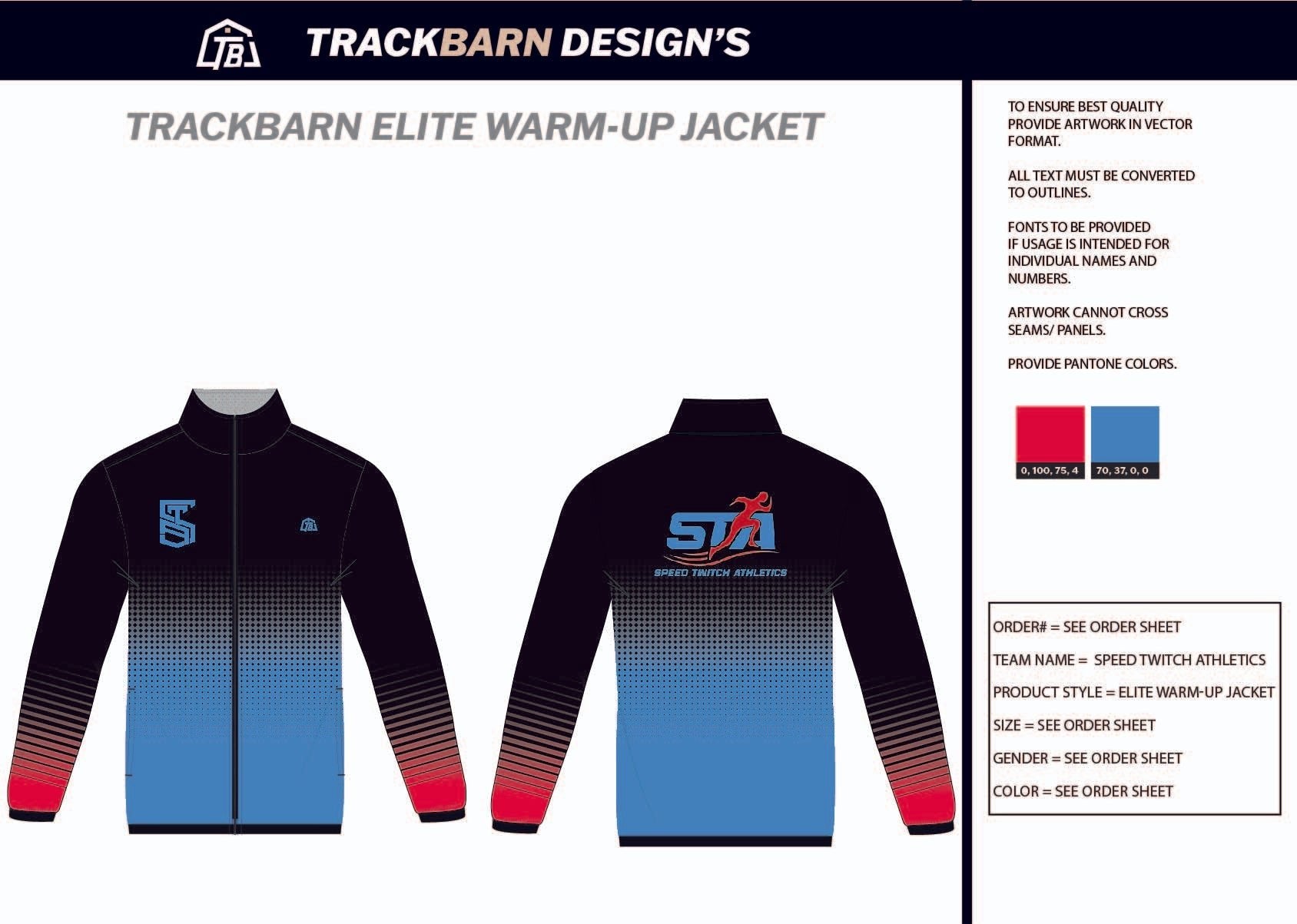 Speed - Twitch - Athletics Mens Full Zip Jacket - TrackBarn