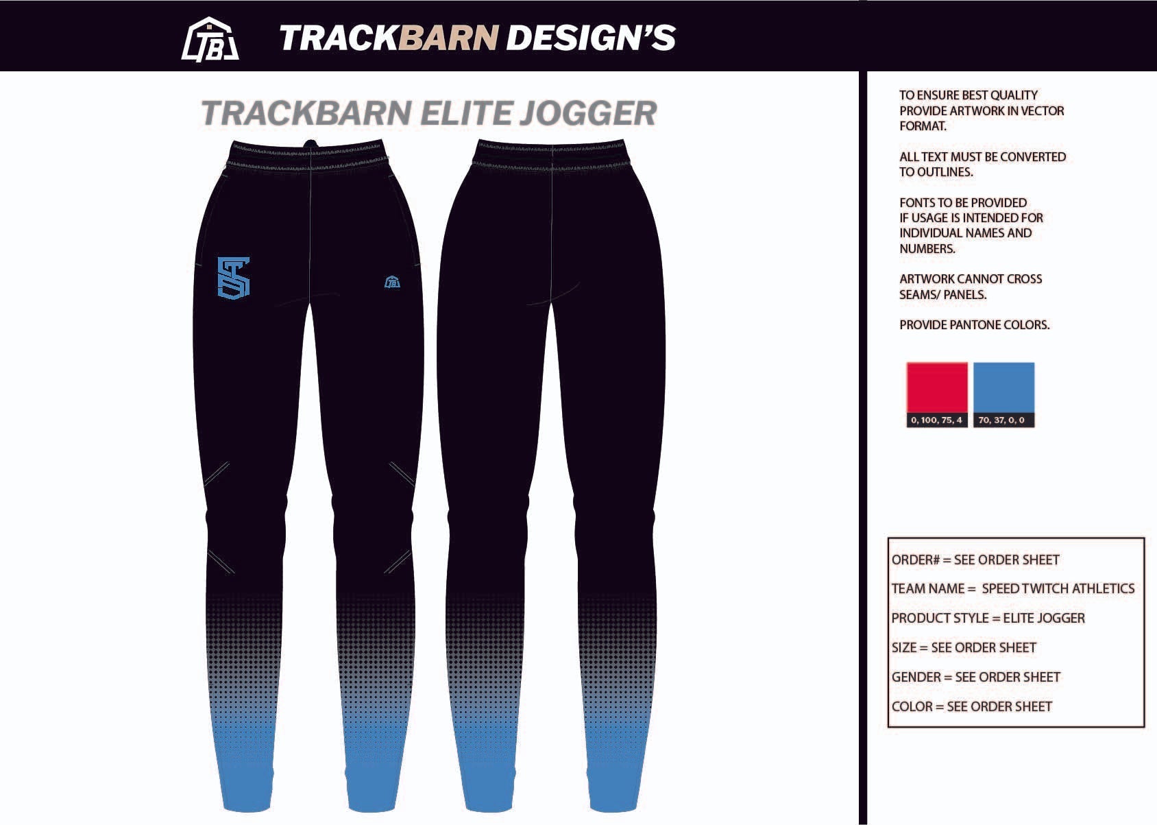 Speed - Twitch - Athletics Mens Joggers w/ Zipper - TrackBarn