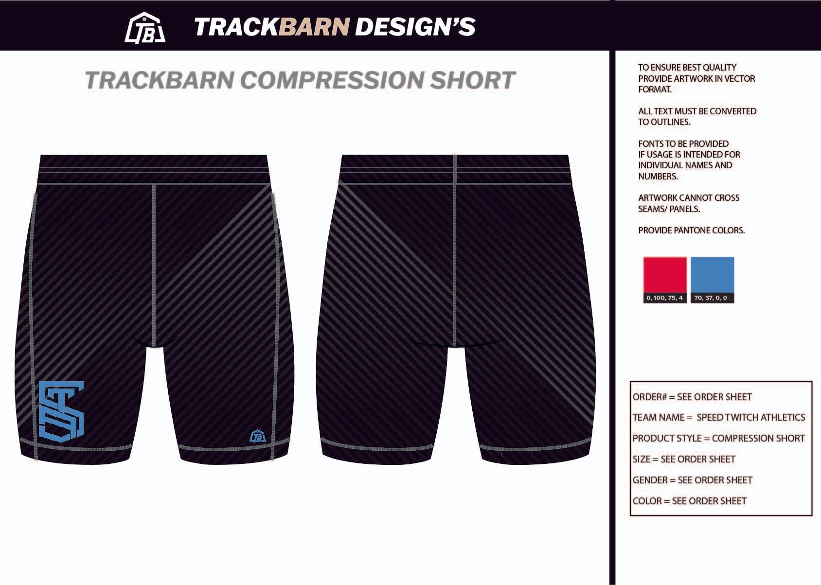 Speed - Twitch - Athletics Mens Short Running Tight - TrackBarn