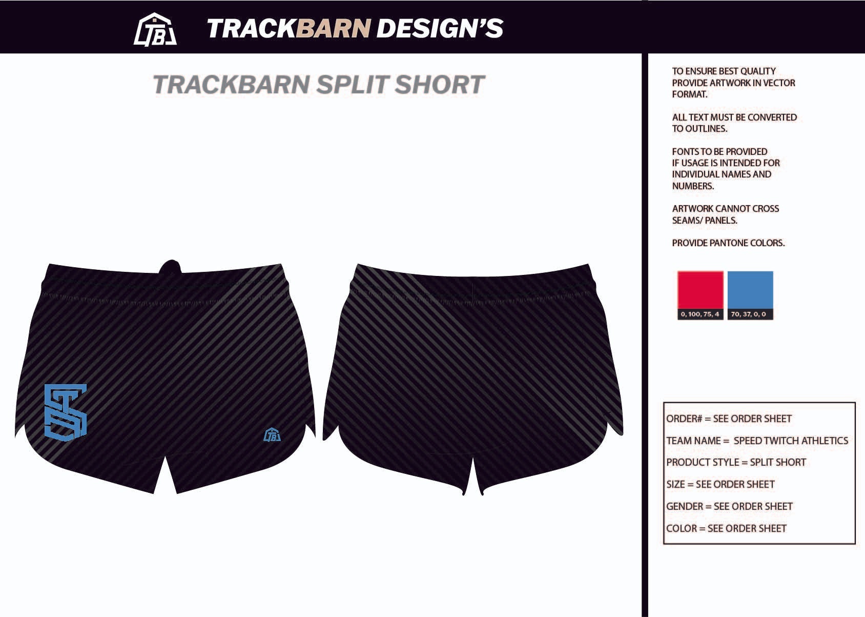 Speed - Twitch - Athletics Mens Split Track Short - TrackBarn