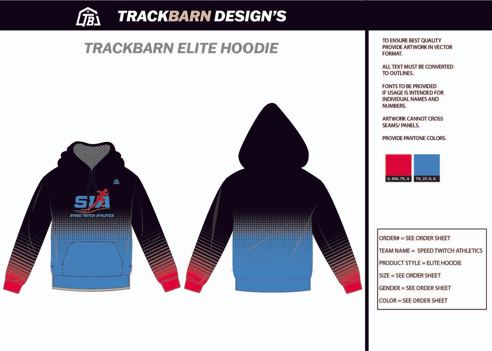 Speed - Twitch - Athletics Womens Pullover Hoodie - TrackBarn