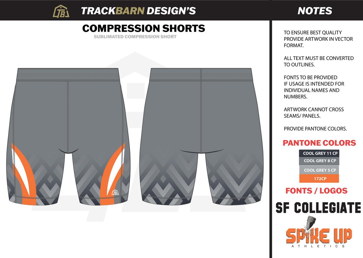 Spike - Up Athletics - Men Short Running Tight - Grey - TrackBarn