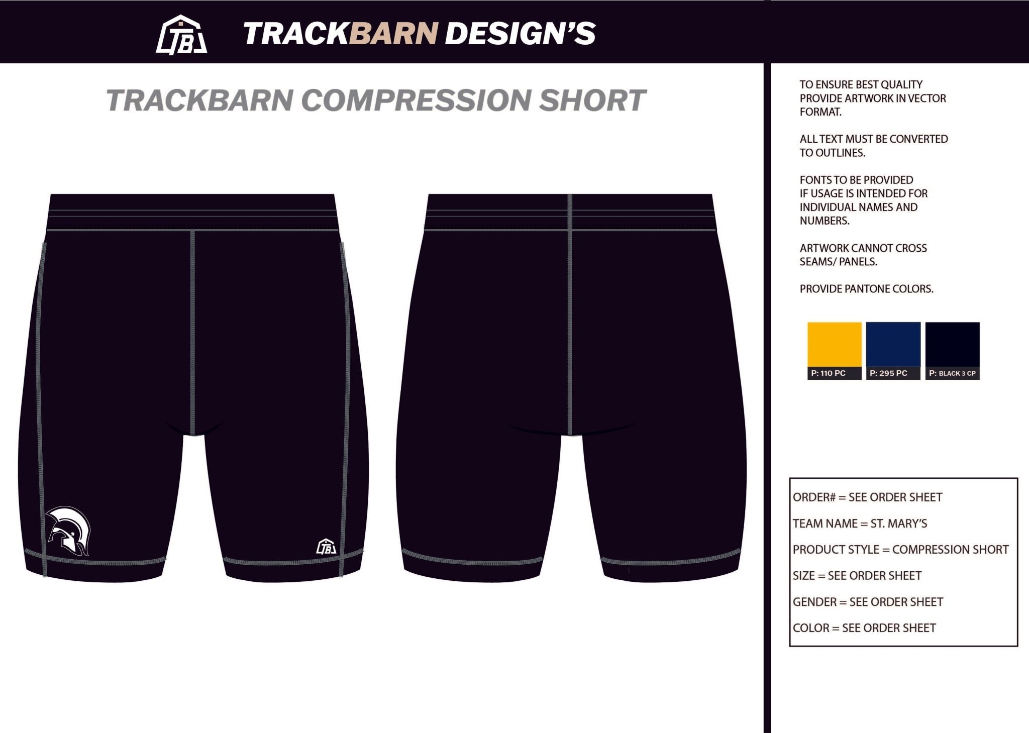 St. - Mary's - Mens Short Running Tight - TrackBarn