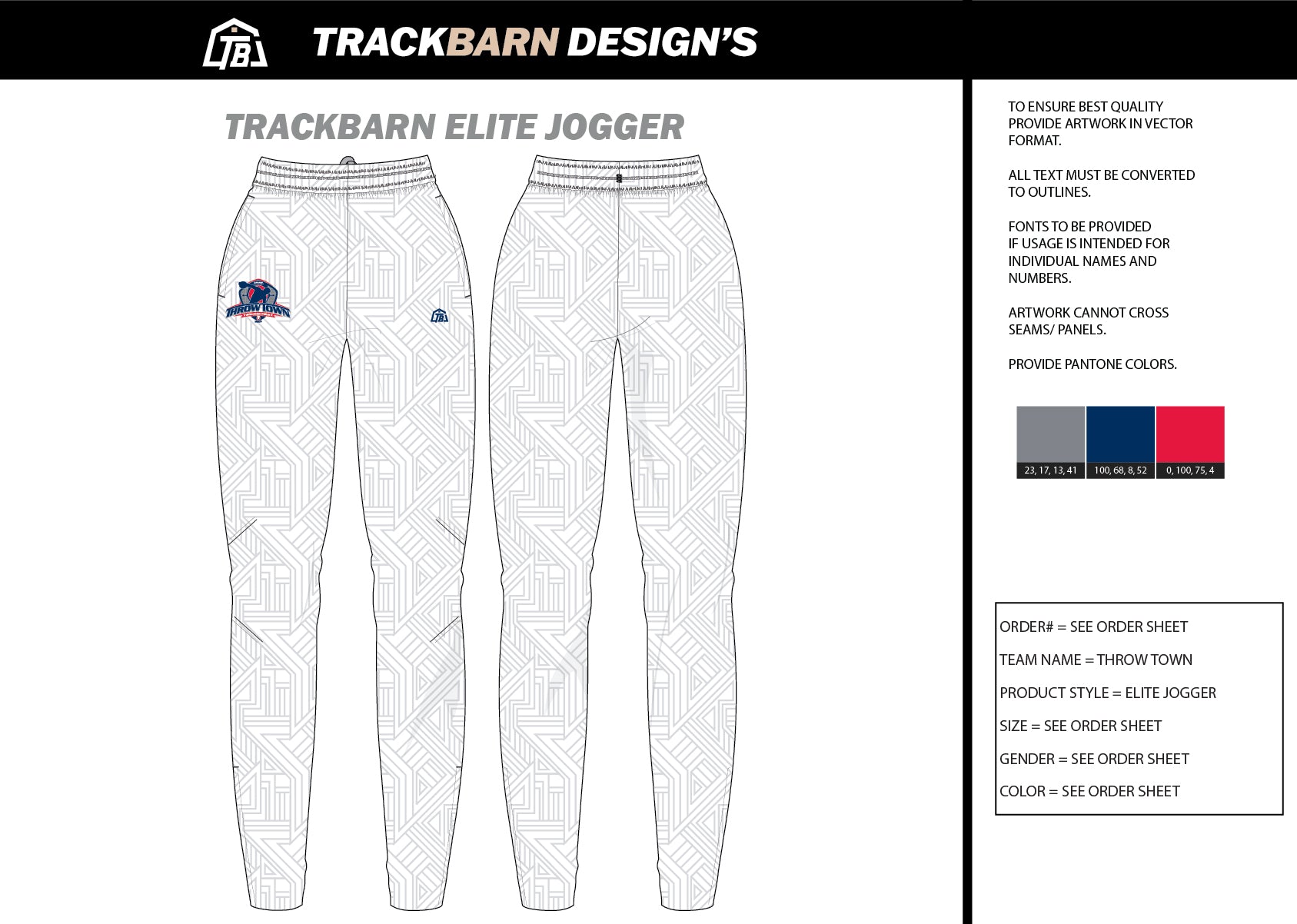 Throw - Town - Adults Jogger - TrackBarn