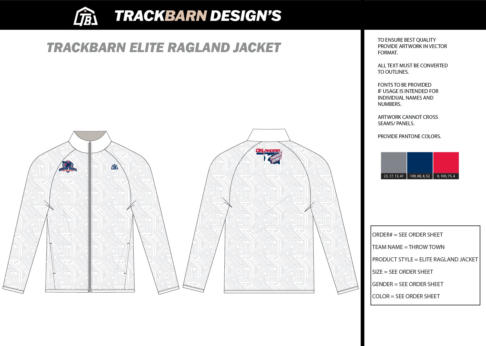 Throw - Town - Mens Full Zip Jacket - TrackBarn