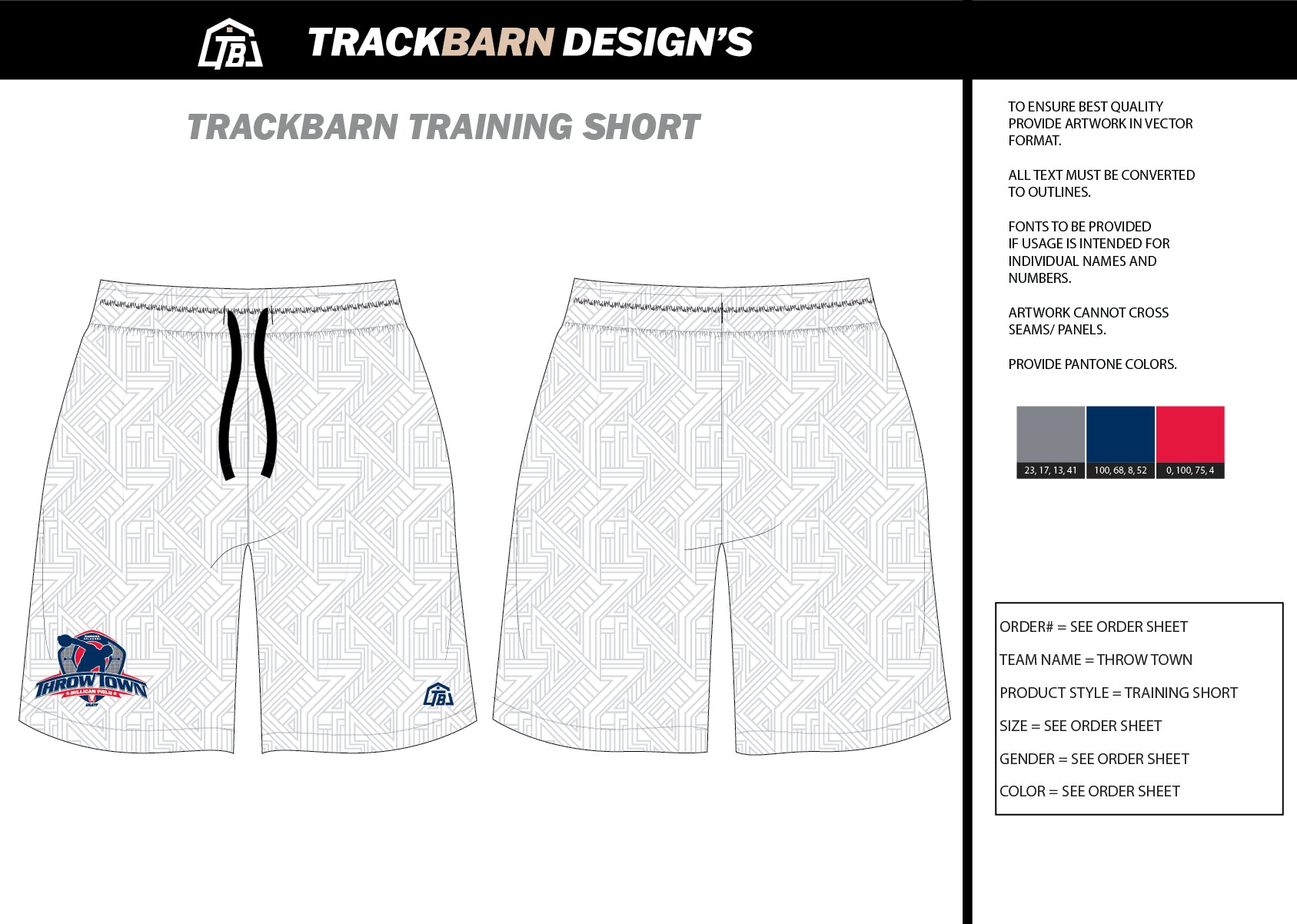 Throw - Town - Mens Knit Shorts 9" - TrackBarn