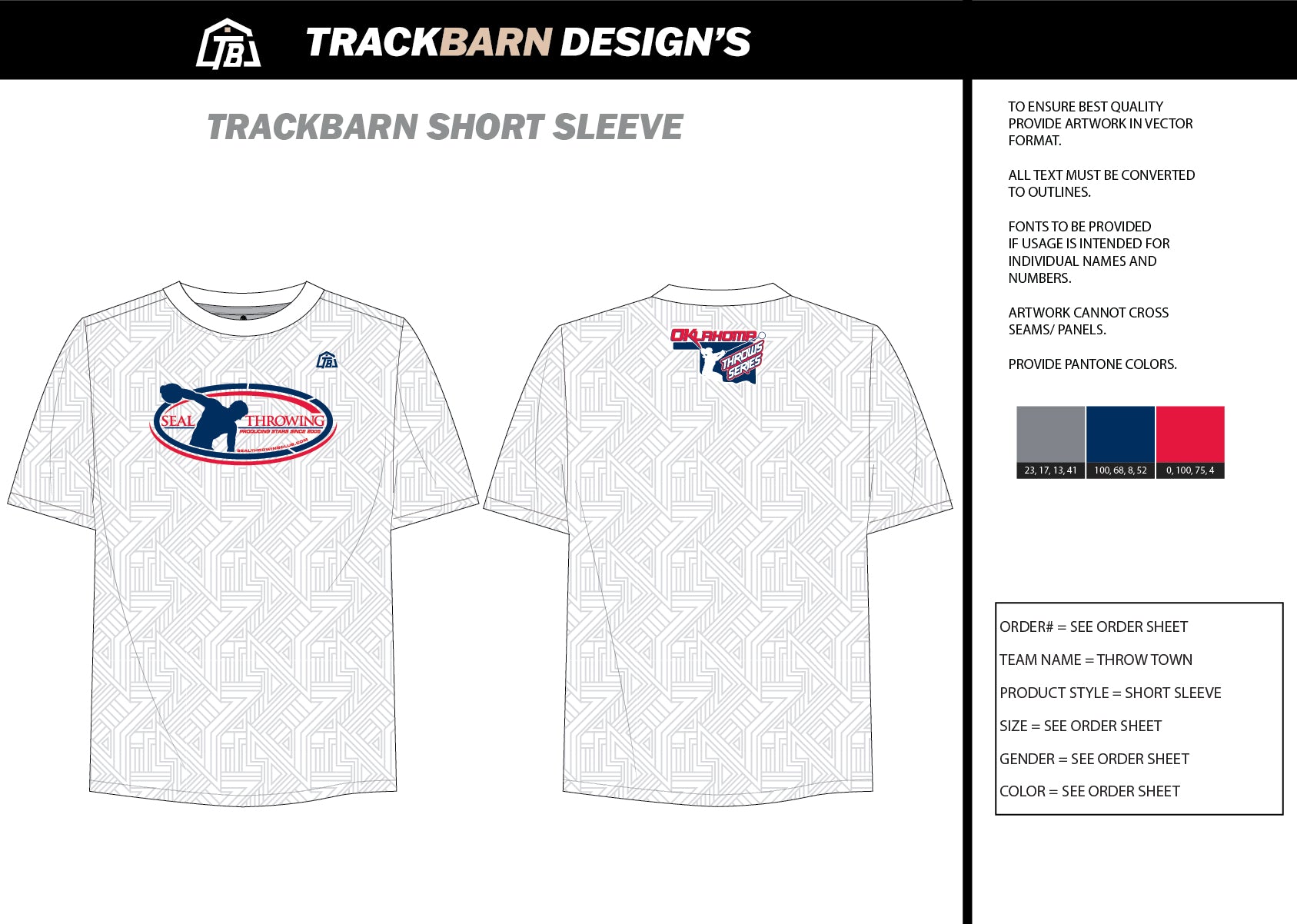 Throw - Town - Mens Stretch Light Training Tee - TrackBarn