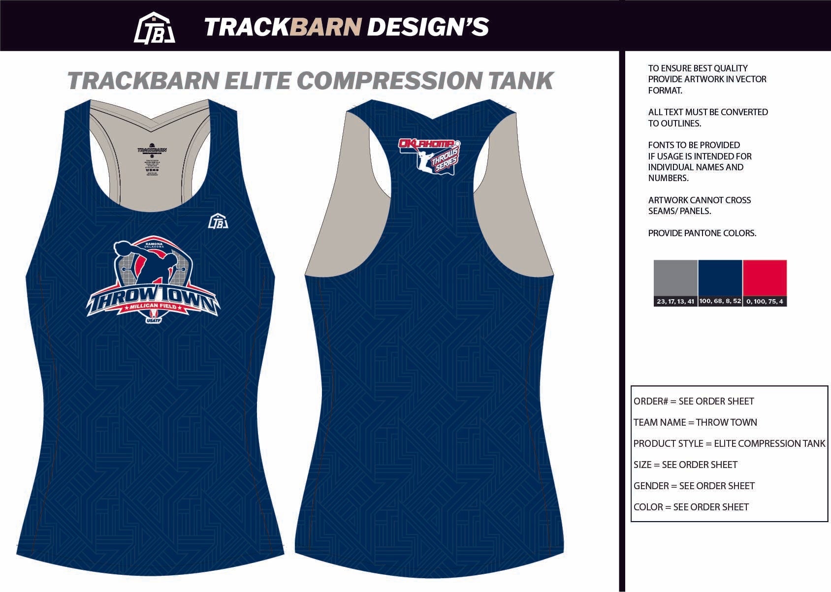 Throw - Town - Womens Track Singlet - TrackBarn