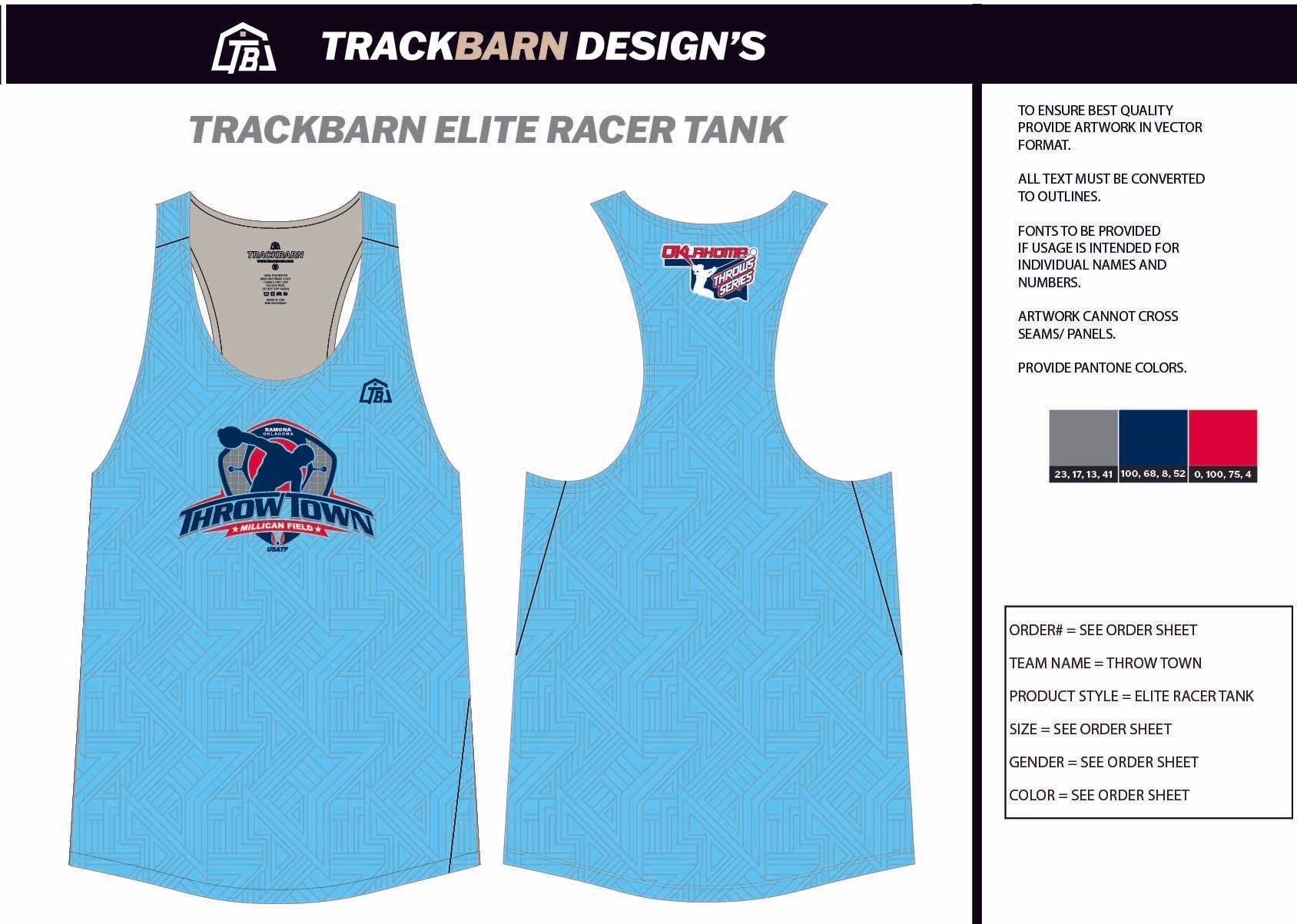 Throw - Town - Womens Track Singlet - TrackBarn