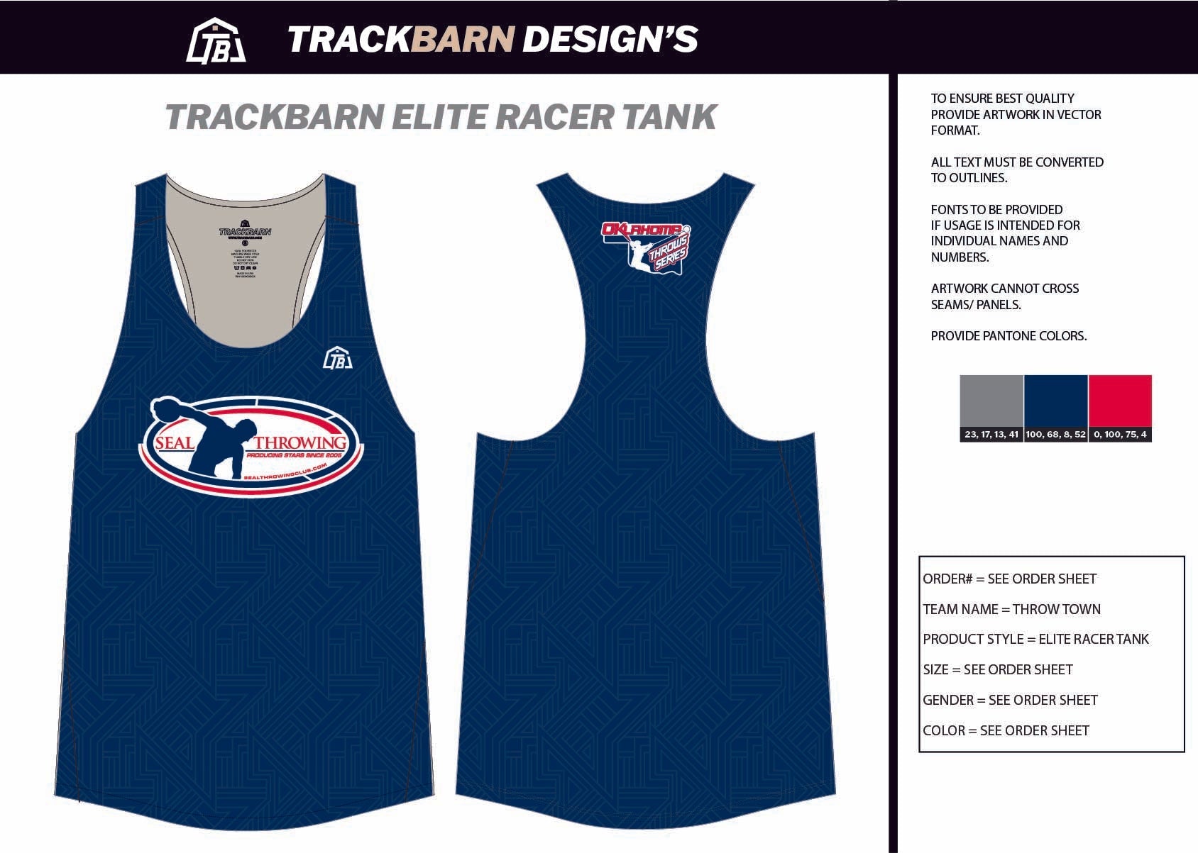 Throw - Town - Womens Track Singlet - TrackBarn