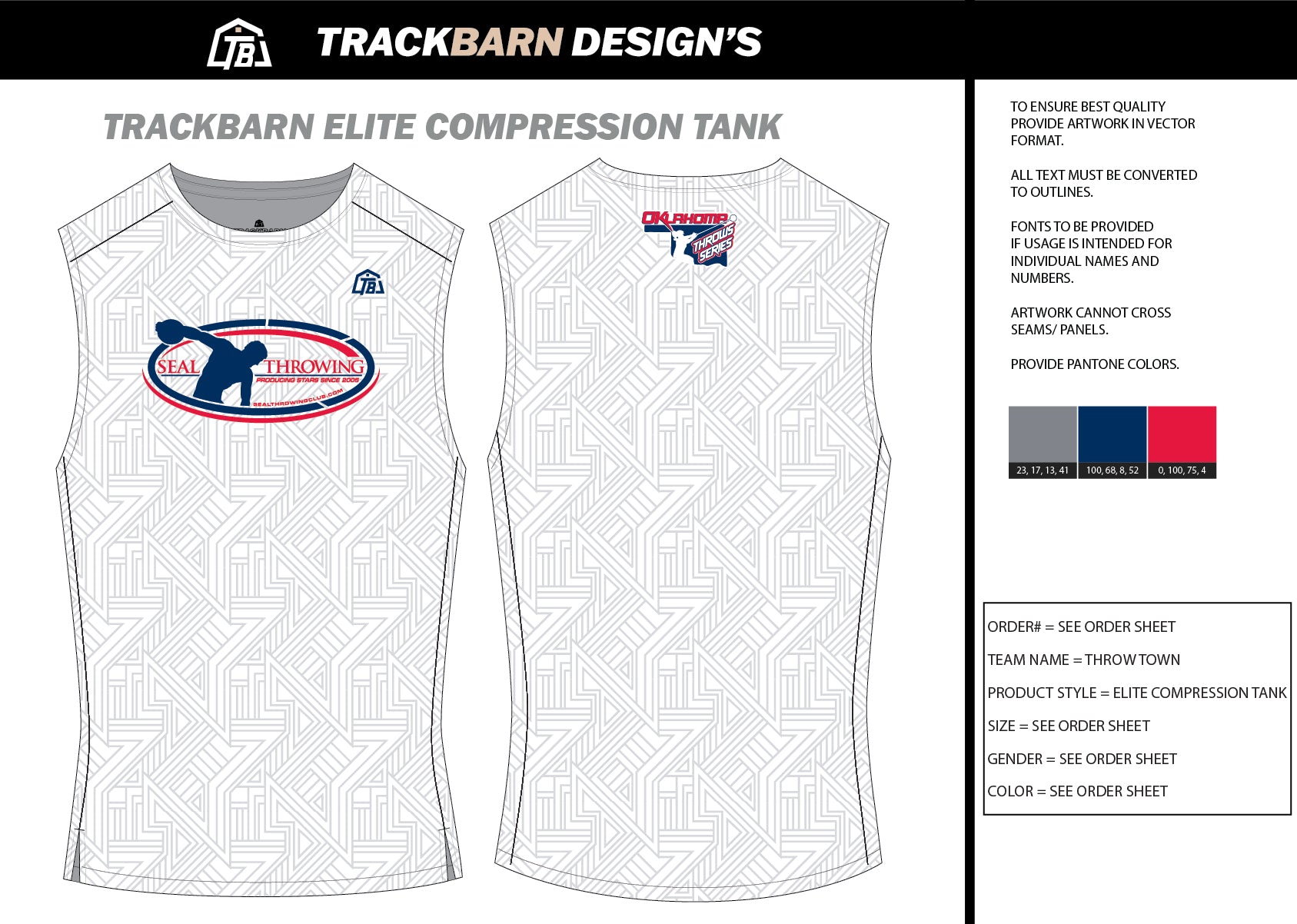 Throw - Town - Youth Compression Tank - TrackBarn