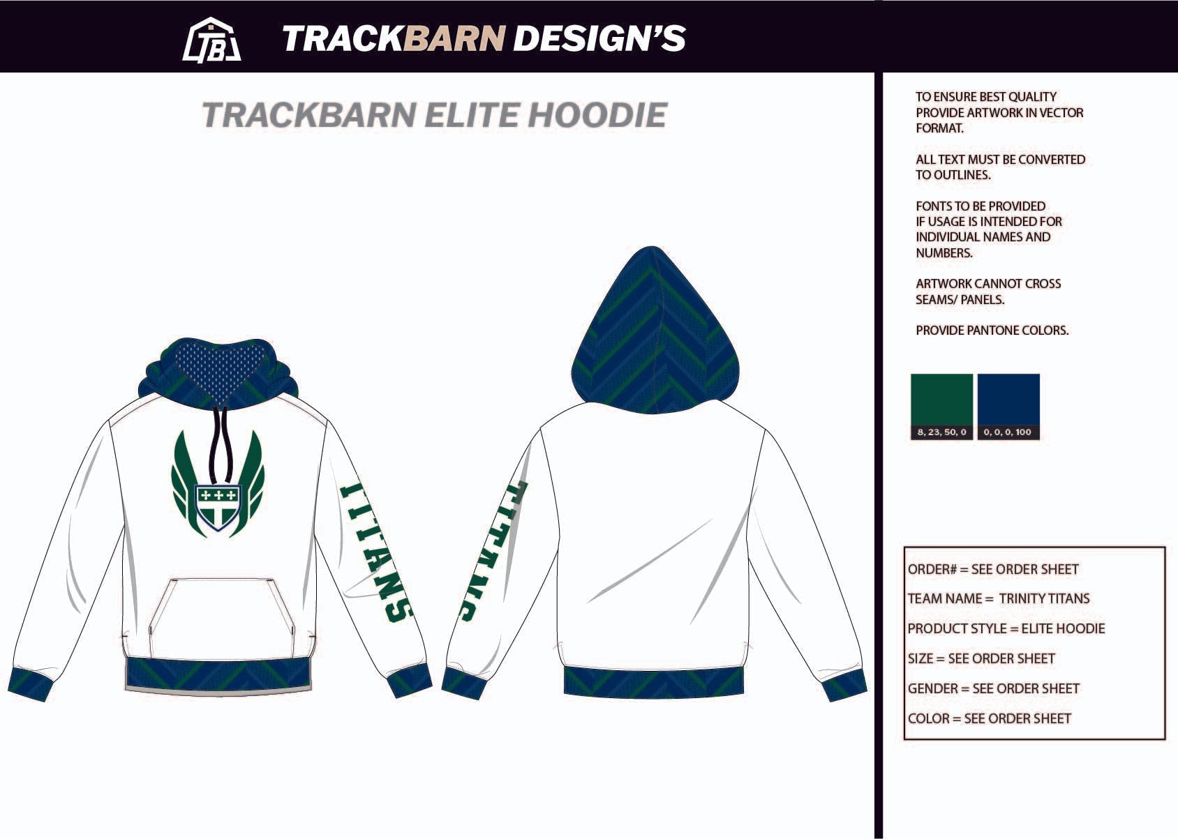 Trinity - Titans - Mens Scuba Hoodie - TrackBarn