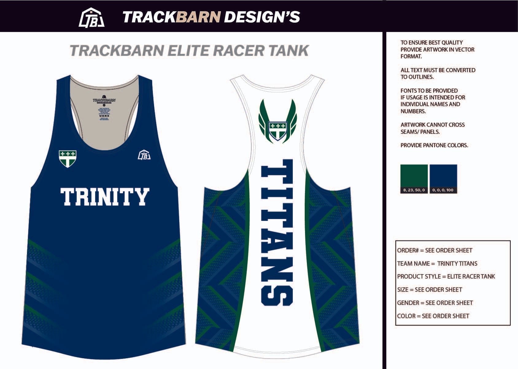 Trinity - Titans - Mens Track Singlet - TrackBarn