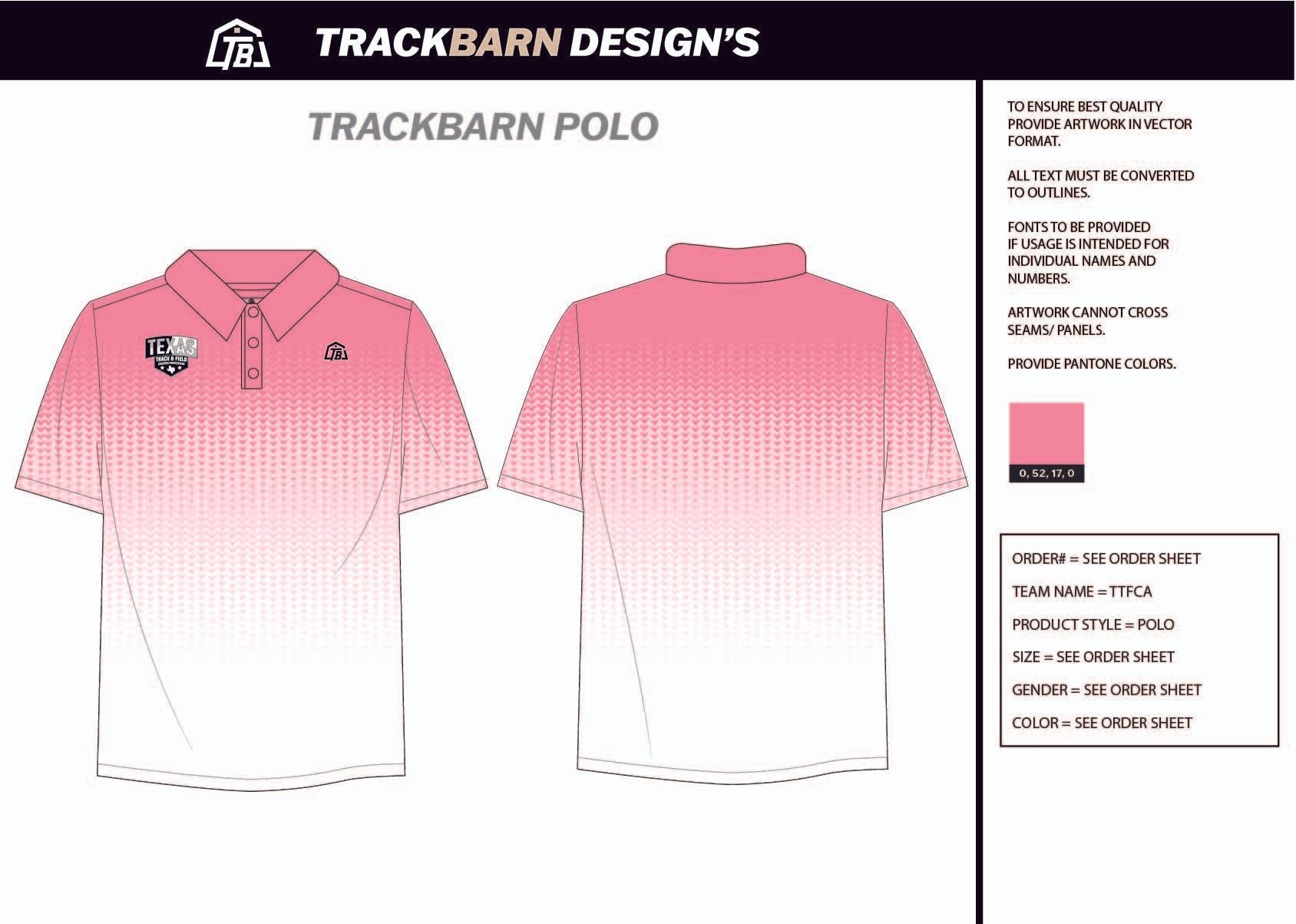 TTFCA - Mens Polo - TrackBarn