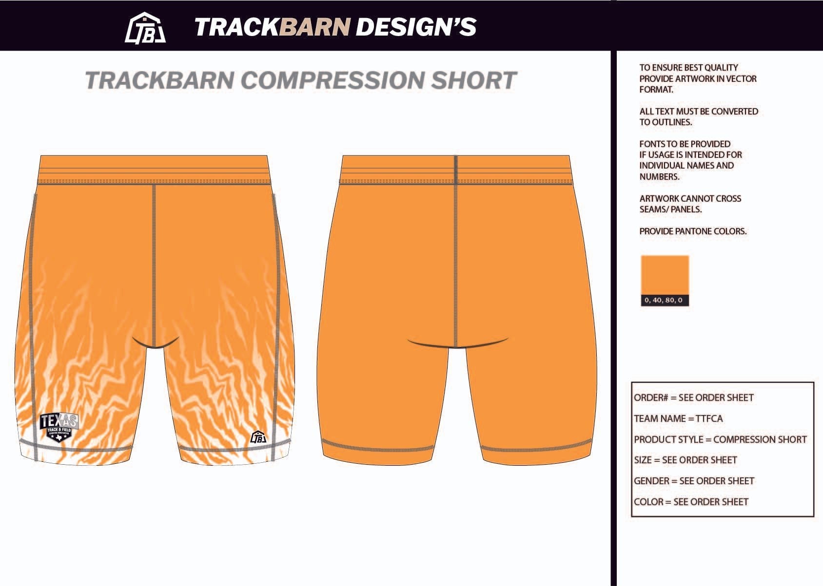 TTFCA - Mens Short Running Tight - TrackBarn