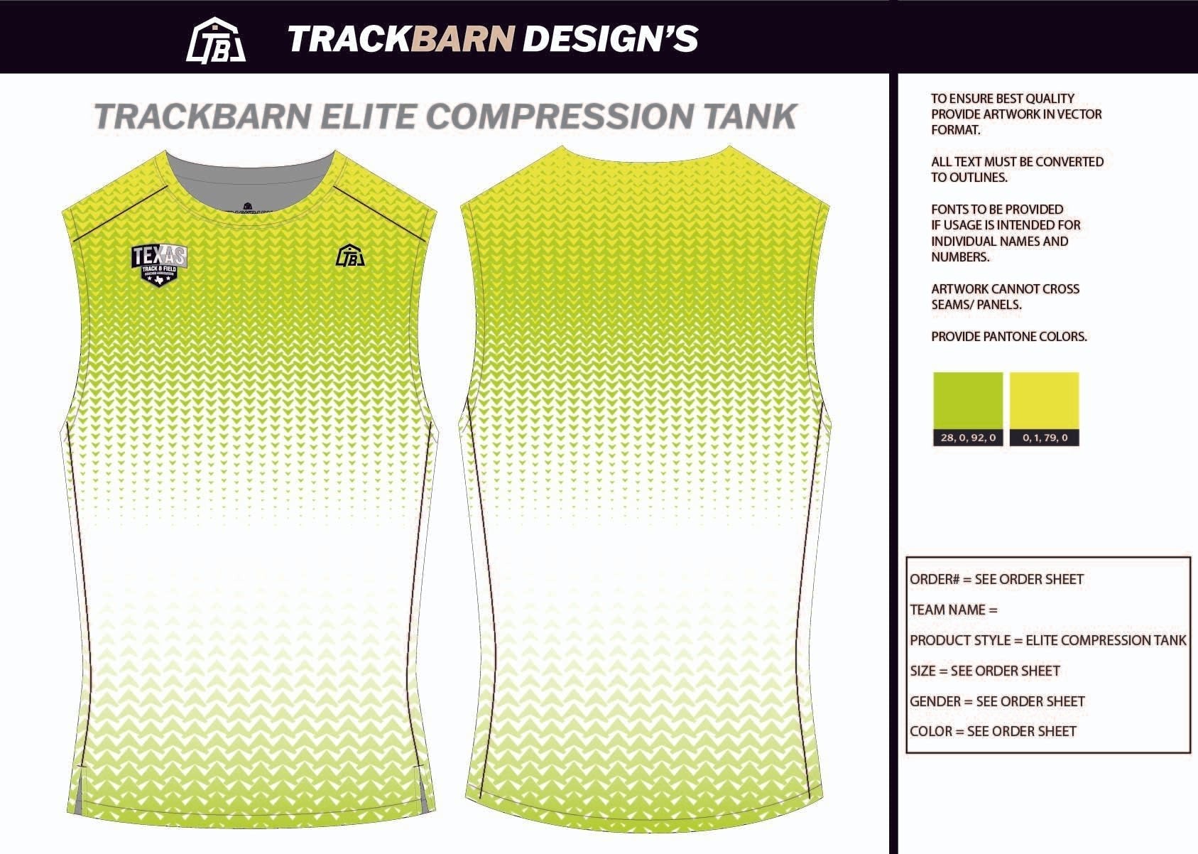 TTFCA - Mens Track Compression Tank - TrackBarn