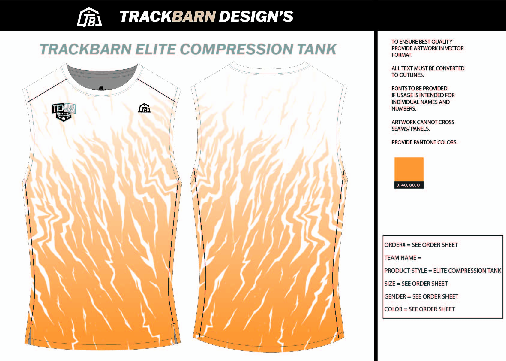 TTFCA - Mens Track Compression Tank - TrackBarn