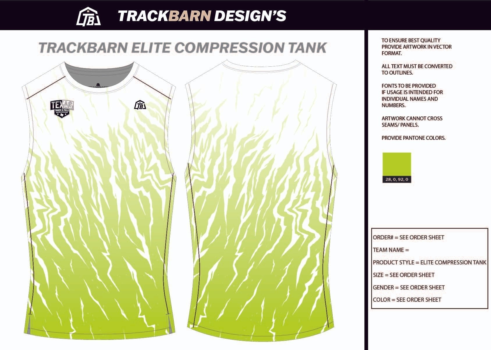 TTFCA - Mens Track Compression Tank - TrackBarn