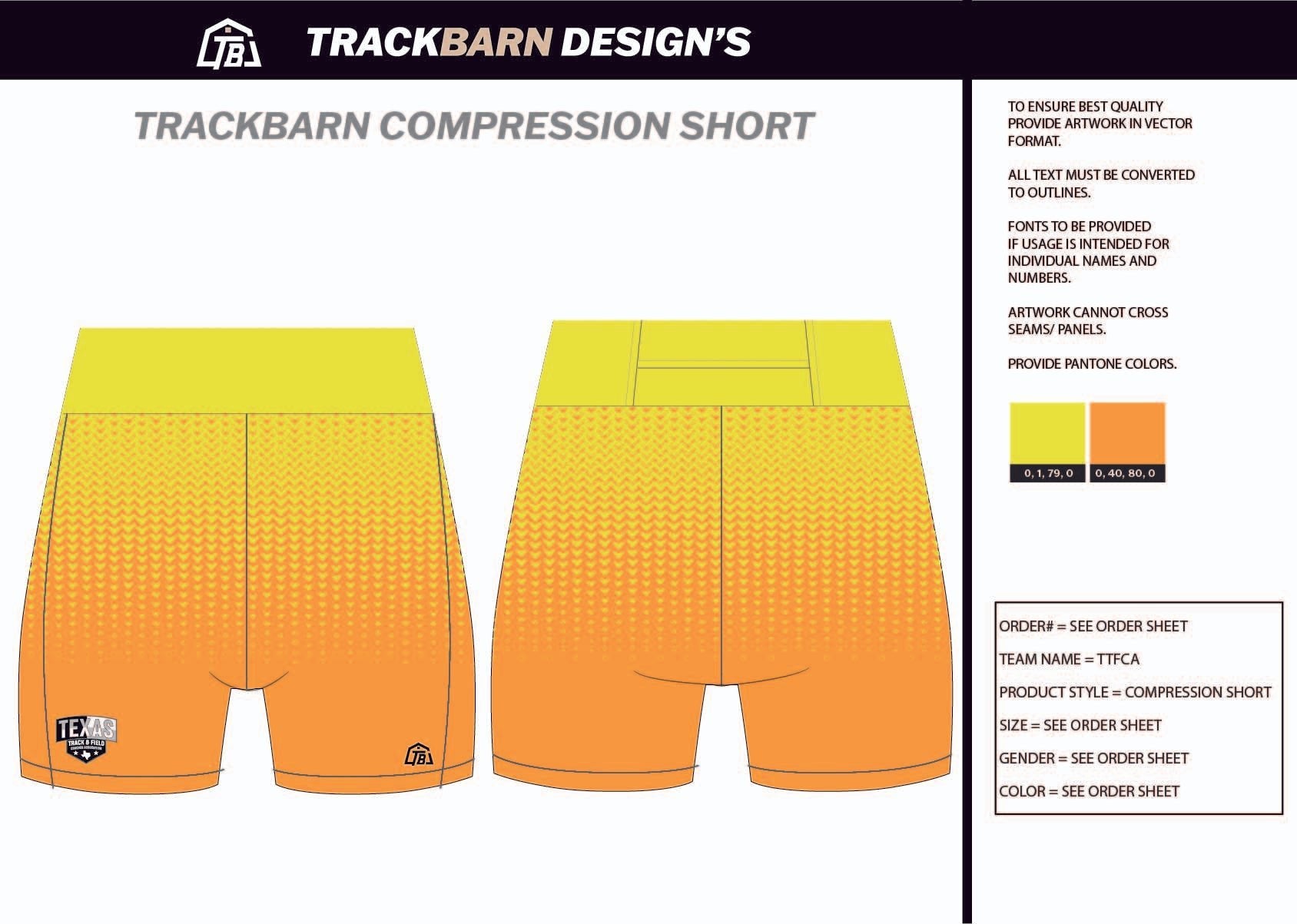 TTFCA - Womens Short Running Tight - TrackBarn