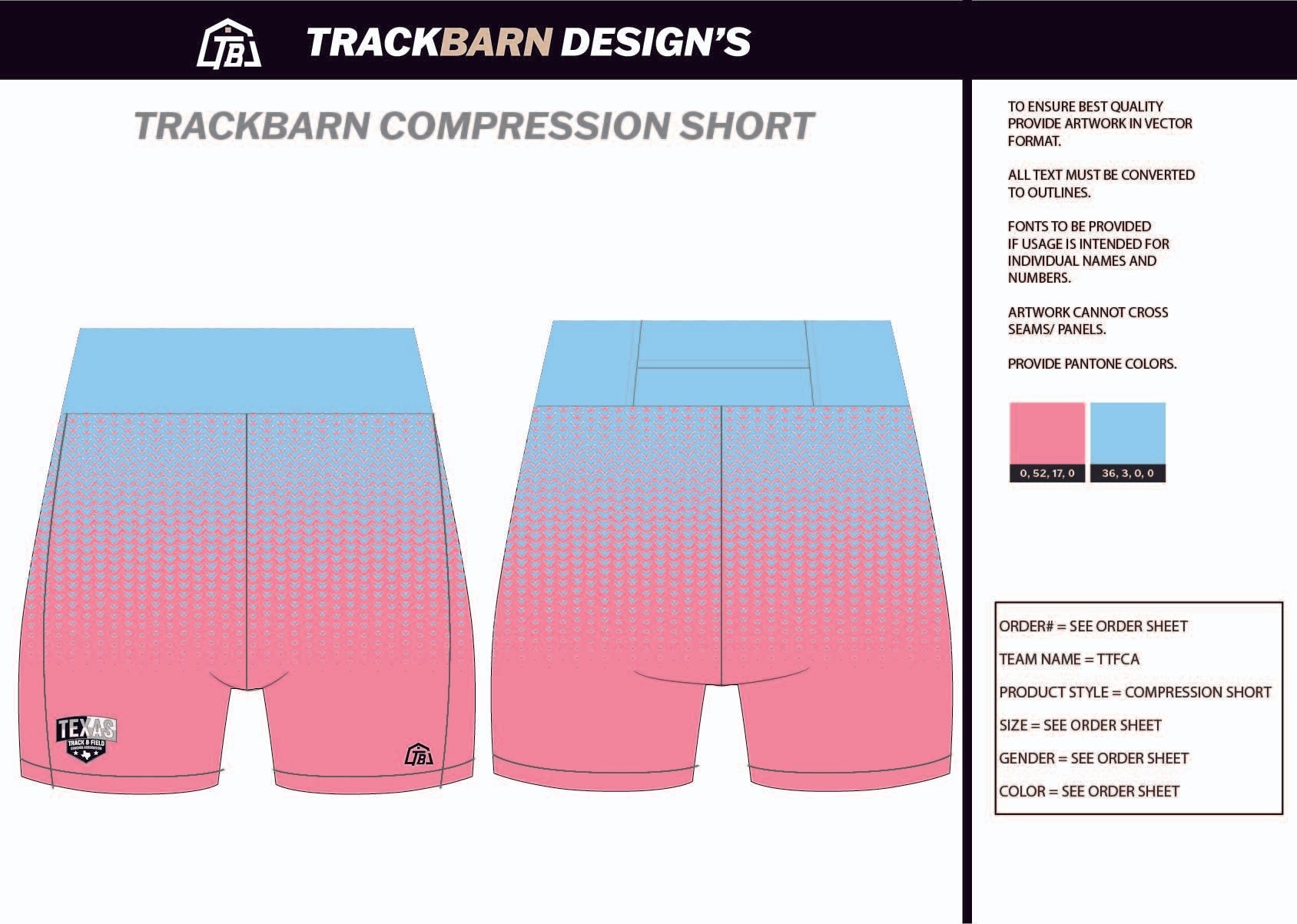 TTFCA - Womens Short Running Tight - TrackBarn