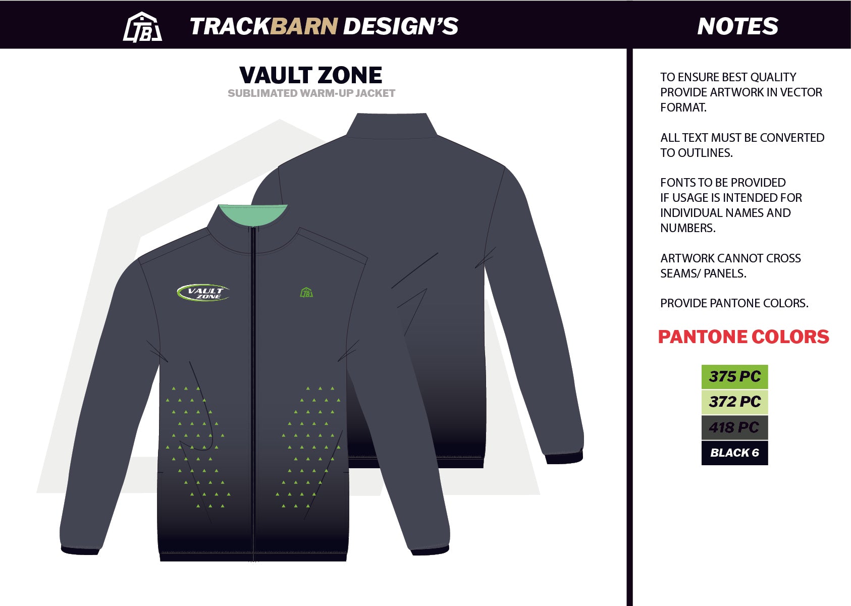 Vault - Zone - Mens Full Zip Jacket - TrackBarn