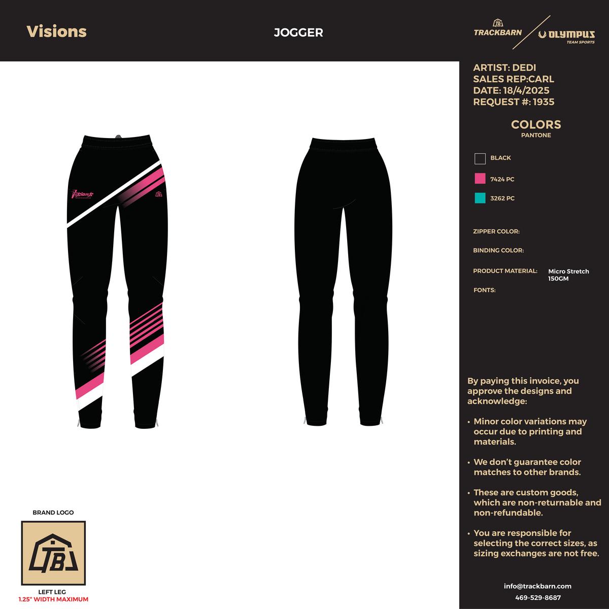 Visions - Joggers - TrackBarn