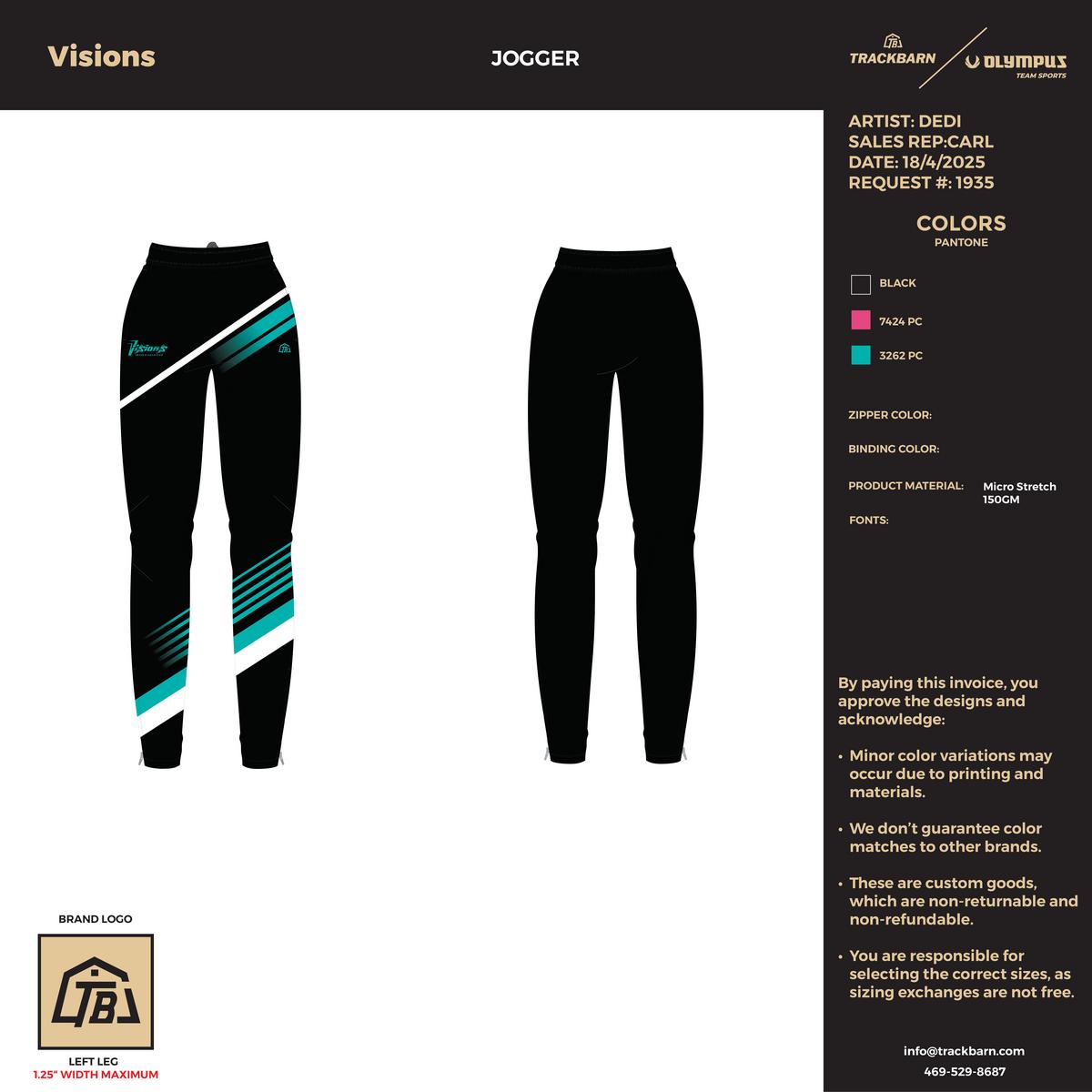 Visions - Joggers - TrackBarn
