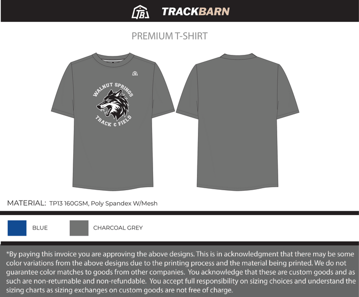 Walnut Springs Middle School - Women Performance T-Shirt (1275) - TrackBarn