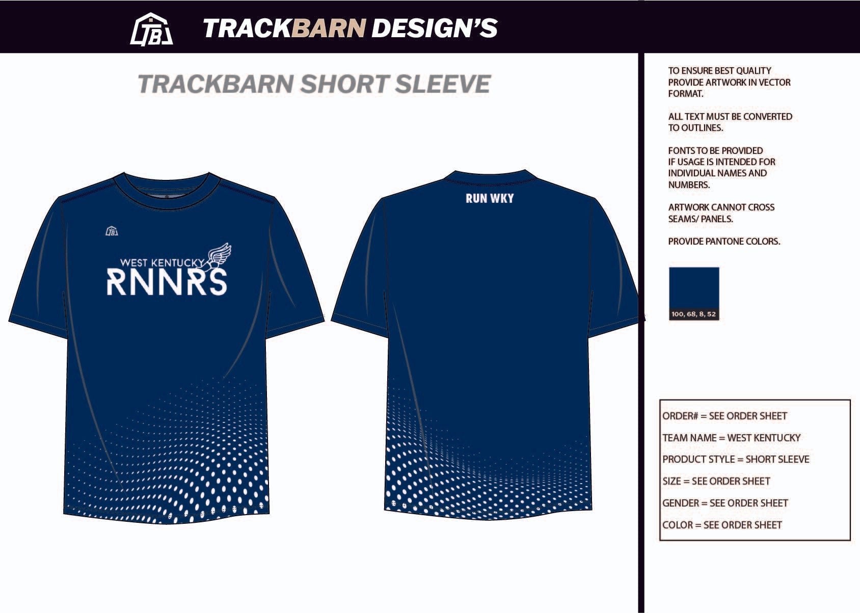 West - Kentucky - Runners Mens Stretch Light Training Tee - TrackBarn