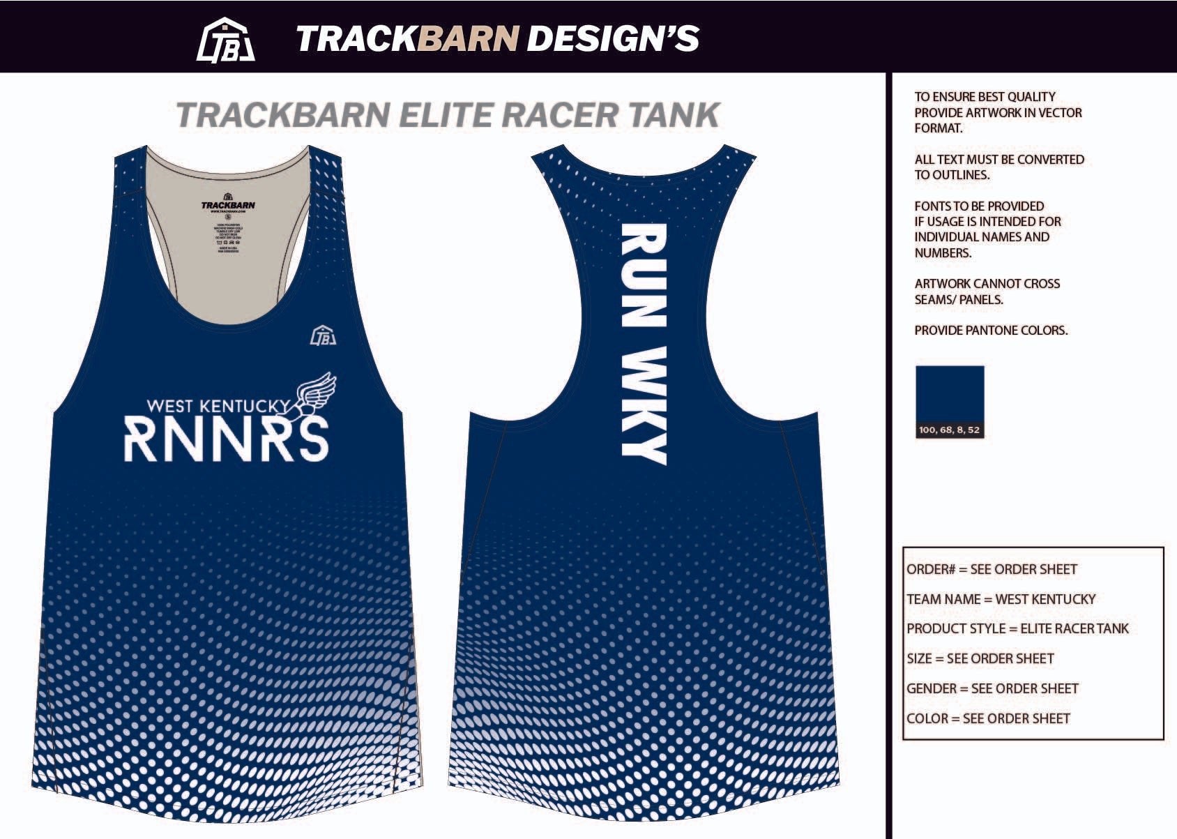 West - Kentucky - Runners Mens Track Singlet - TrackBarn