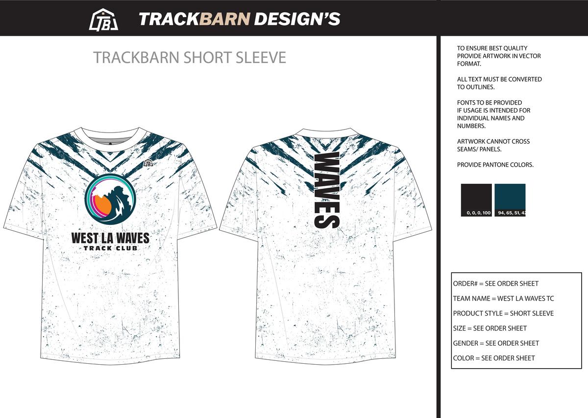 West Lake Track Club - Men Performance T-Shirt - White - TrackBarn