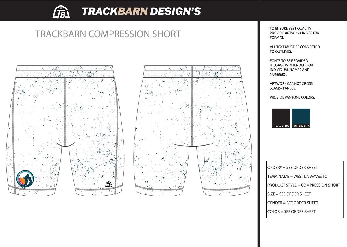 West Lake Track Club - Women Short Running Tight - White - TrackBarn