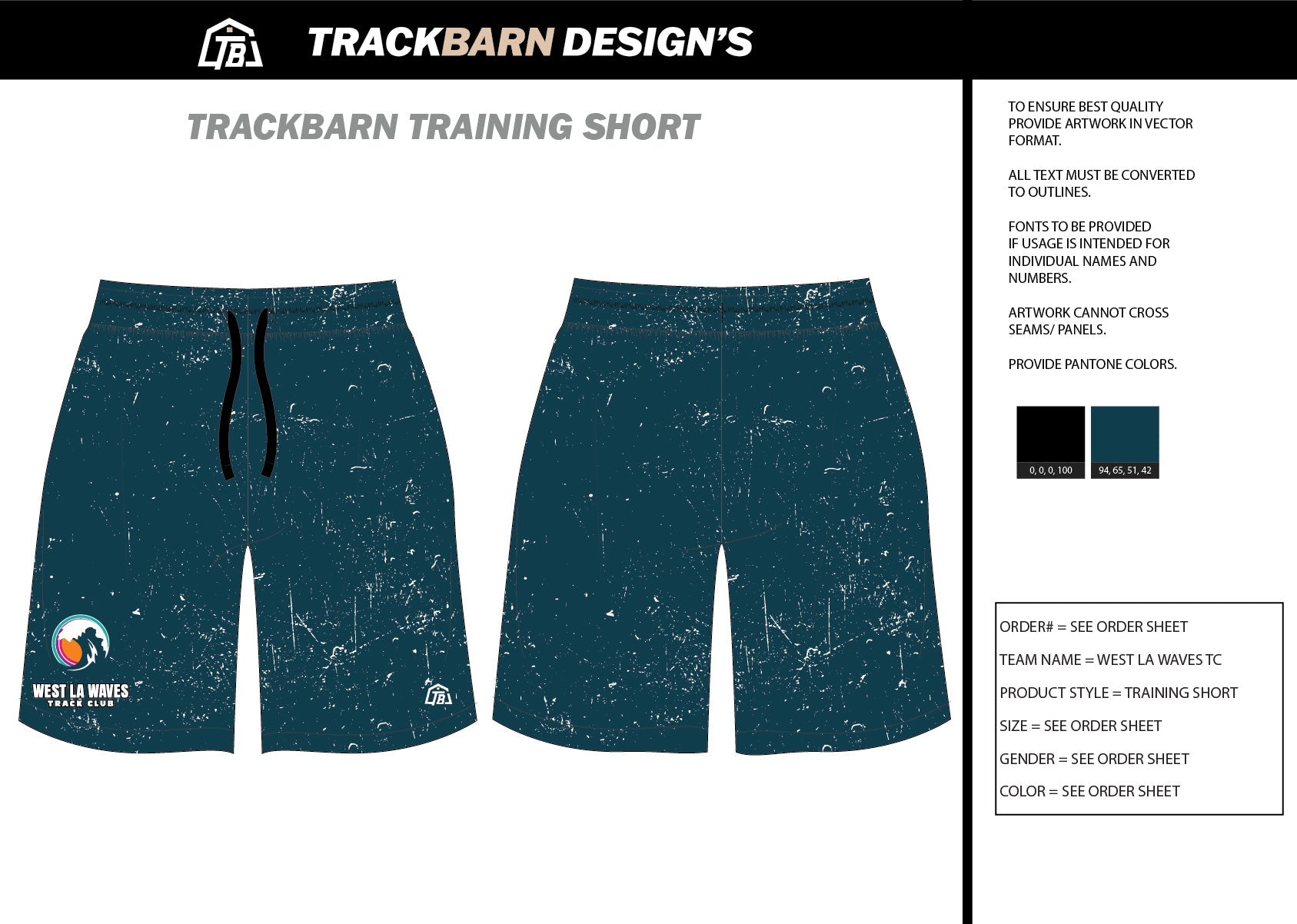 WLATC Mens Knit Shorts 9" - TrackBarn