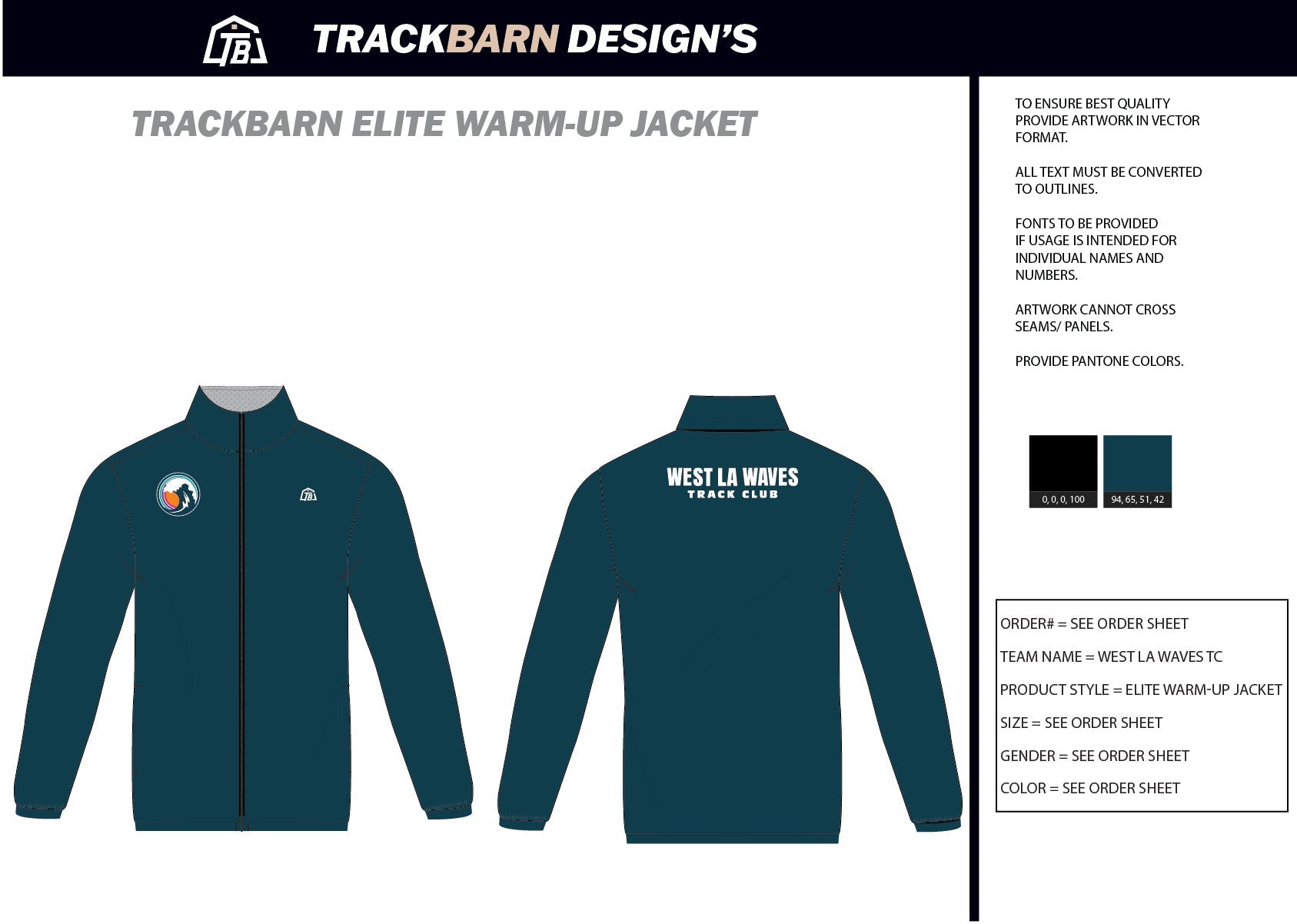 WLATC Womens Full Zip Jacket - TrackBarn