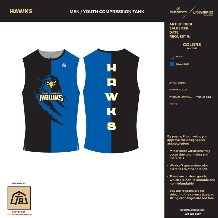  - Youth Compression Tank - FT (2899) - TrackBarn